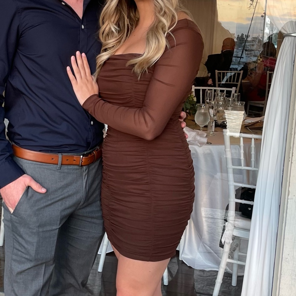 Major Style Ruched Mini Dress - Picture 3 of 4